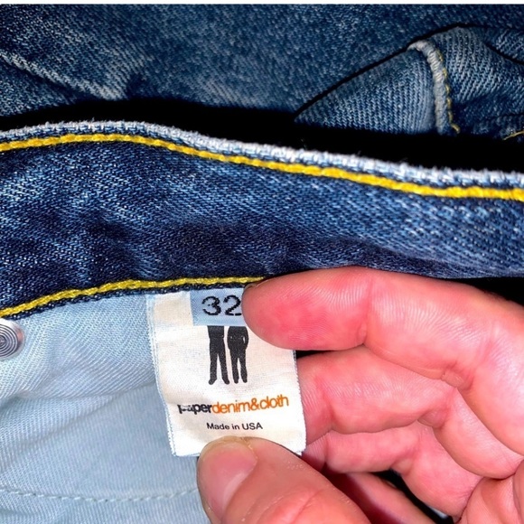 🎉 VINTAGE Y2K MENS PAPER DENIM CLOTH - Picture 4 of 7